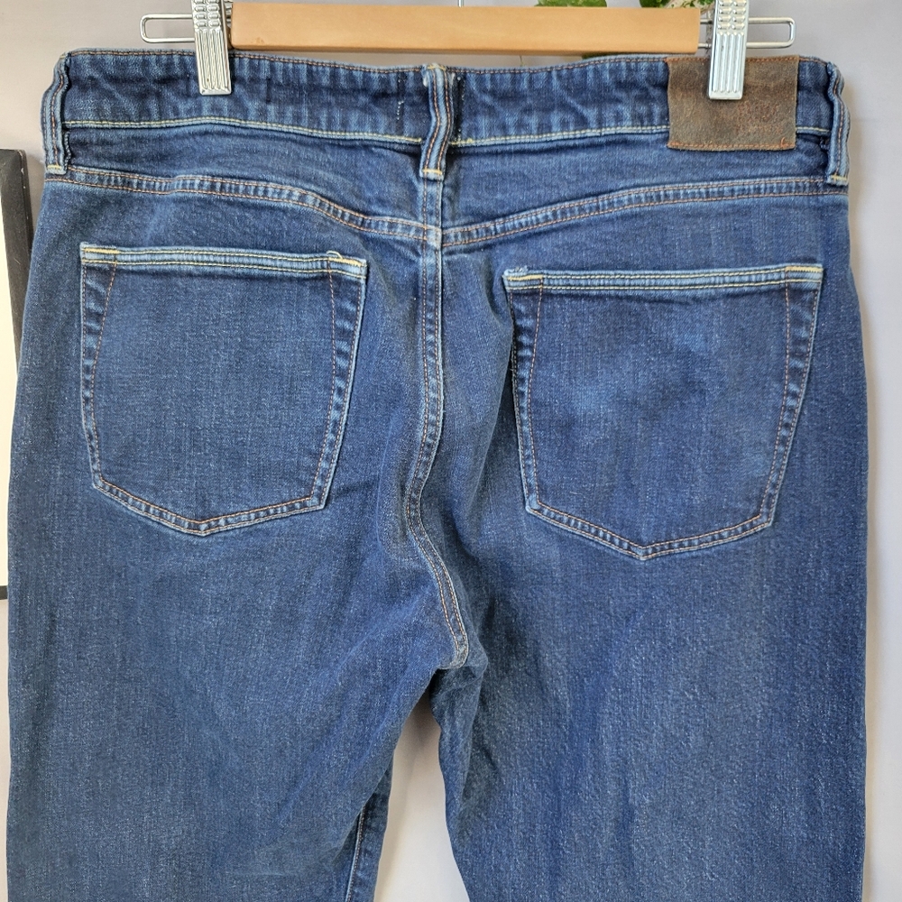 Flint and Tinder Straight Fit Selvedge Denim Jeans 32 x 32 - Picture 4 of 13
